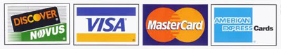 We Accept All Major Credit Cards